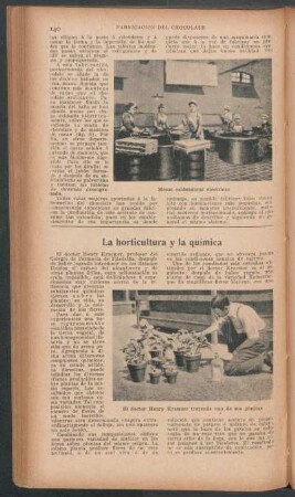 La horticultura y la química