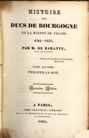 Histoire des ducs de Bourgogne de la maison de Valois : 1364 - 1477, 6. Philippe-le-Bon