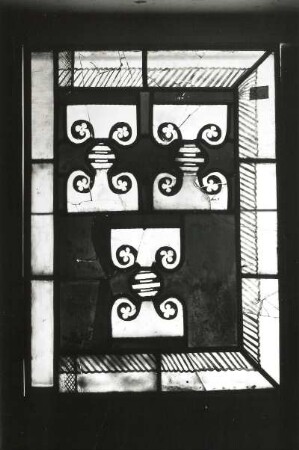 Bad Wilsnack. Wunderblutkirche St. Nikolai. Wappen der Zulen van Aenholt, Fenster n VIII 3 d, Glasmalerei, 1459/60, niederländisch