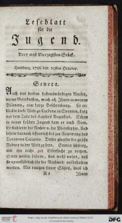 Drey und vierzigstes Stück