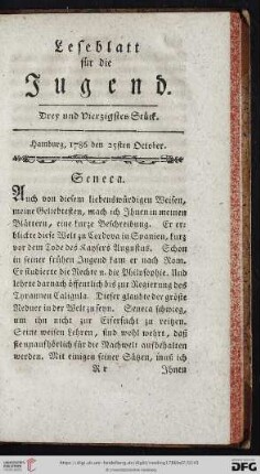 Drey und vierzigstes Stück