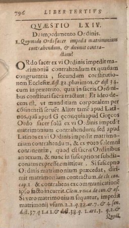 Qvaestio LXIV. De impedimento Ordinis.