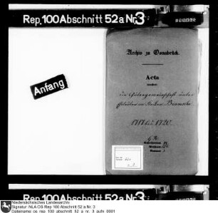 Gütergemeinschaft unter Eheleuten im Flecken Bramsche