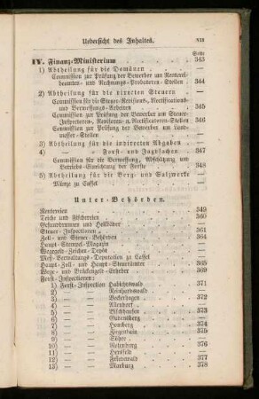 Uebersicht des Inhaltes. (Seite 343 - 484)
