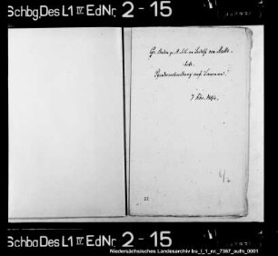 Pfandverschreibung auf Lauenau