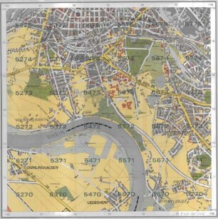 Stadtkarte Düsseldorf in 16 Blättern, Blatt 5270