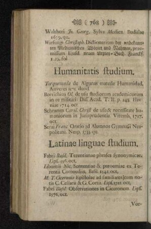 Humanitatis studium.