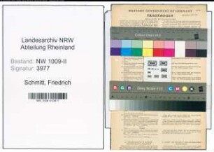 Entnazifizierung Friedrich Schmitt , geb. 20.07.1895 (Krankenpfleger)