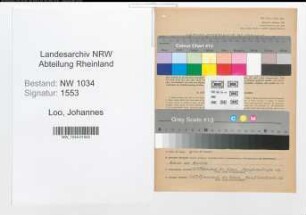 Entnazifizierung Johannes Van De Loo , geb. 01.07.1892 (Major)