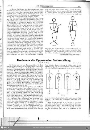 Nochmals die Eppnersche Federstellung (Schluß zu Nr. 21)