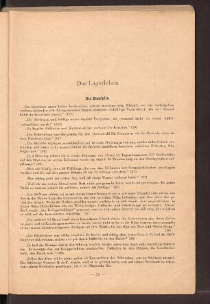 Das Lagerleben