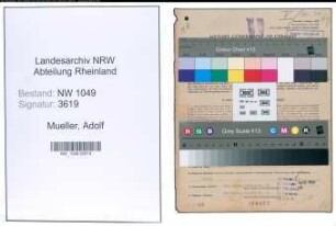 Entnazifizierung Adolf Mueller , geb. 04.11.1909 (Behoerdenangestellter)