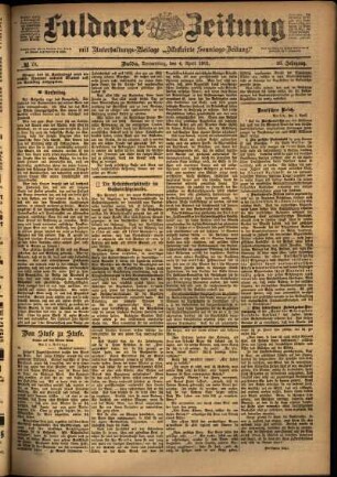 Ausgabe vom Donnerstag, den 04. April 1901.