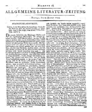 Auwahl [Auswahl] schöner und seltener Gewächse als eine Fortsetzung der Amerikanischen Gewächse. Erstes Hundert. Nürnberg: Raspe 1795