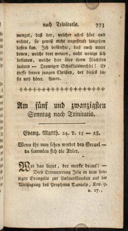 773-786, Am fünf und zwanzigsten Sonntag nach Trinitatis.