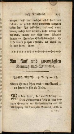 773-786, Am fünf und zwanzigsten Sonntag nach Trinitatis.