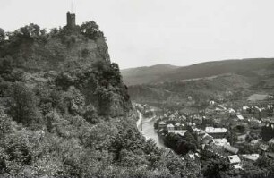 Idar Oberstein, Ortsansicht : Idar-Oberstein. Ortsansicht mit Altem Schloss