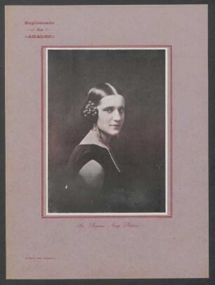 Suplemento de "Anales" : [Fotografía de] Sta. Susana Nery Platero
