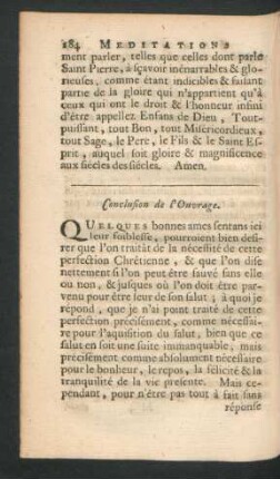 Conclusion de l'Ouvrage.