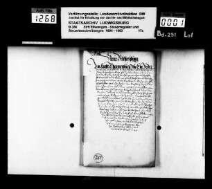 Steuerbeschreibungen und Steuerregister im Amt Tannenburg