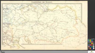 Eisenbahnkarte von Österreich