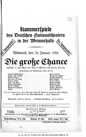 Die große Chance