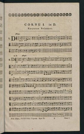 1-12, Vesperae Solennes. - Vesperae de Beata in D.