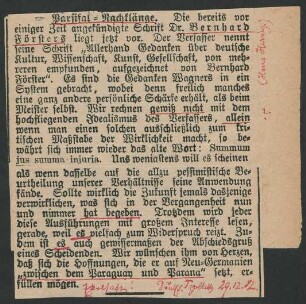 Zeitungsrezension - Preußisches Tageblatt vom 29.12.1882