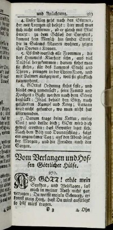 Vom Verlangen und Hoffen Göttlicher Hülfe.