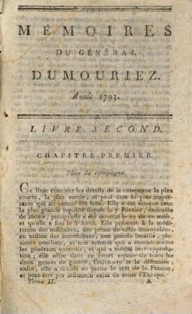 Mémoires Du Général Dumouriez, 2