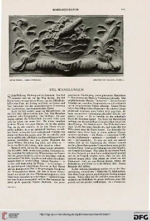 27: Stil-Wandlungen