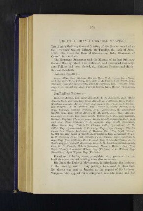 Eighth Ordinary General Meeting: Planting Enterprise in the West Indies. By D. Morris, Esq., M.A., F.G.S.
