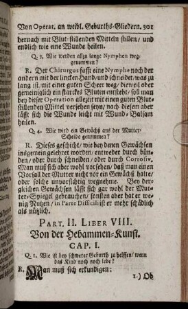 Liber VIII. Von der Hebammen-Kunst.