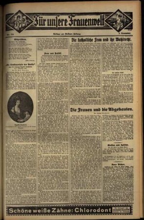 Zweite Ausgabe vom Donnerstag, den 03. November 1932.