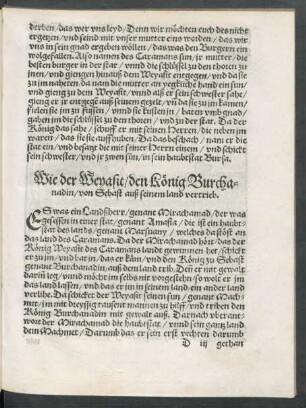 Wie der Weyasit/ den König Burchanadin/ von Sebast auß seinem land vertrieb.
