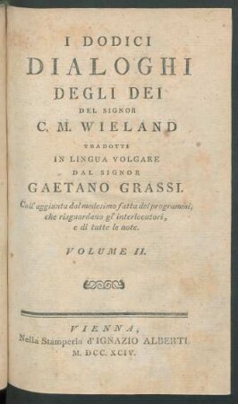 Vol. 2: I Dodici Dialoghi Degli Dei