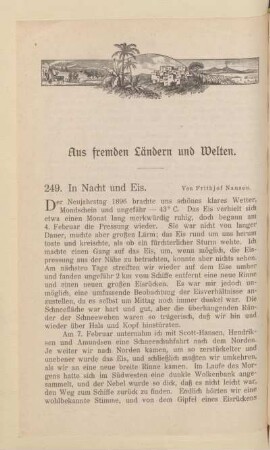 Aus fremden Ländern und Welten