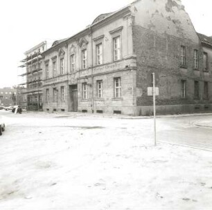 Cottbus. Ehemalige Kornbrennerei Ernst Graske : Cottbus, Burgstraße 17. Wohnhaus (E. 19. Jh.). Straßenansicht (Ecke am Neustädter Tor)