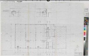 Münster (Münster) Strafanstalt Heizwerk und Werkstättengebäude Grundriß Erdgeschoß 1963 1 : 100 70 x 110 Pause Staatshochbauamt Münster Regierung Münster Nr. 34026