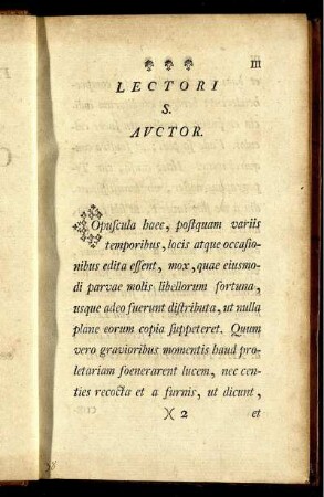 Lectori s. auctor.