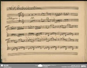 No. 1 Introduction: "Lasst uns keine Zeit verlieren"