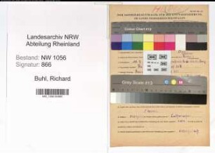 Entnazifizierung Richard Buhl , geb. 10.07.1914 (Arbeiter)