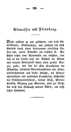 Altwasser und Flinsberg