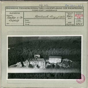 Rosbach, Lungenheilstätte