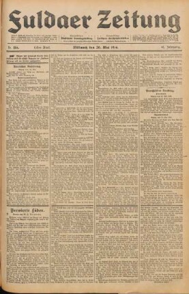 Ausgabe vom Mittwoch, den 20. Mai 1914.