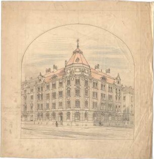 Pfann, Paul; München, Prinzregentenstr. 14; Haus Hartl - Perspektive