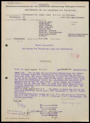 Fink, Karl August, Prof. Dr. theol.