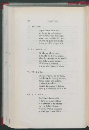IV. Tu voz
