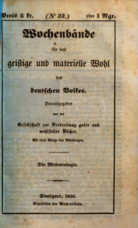 Die Meteorologie : das Wasser