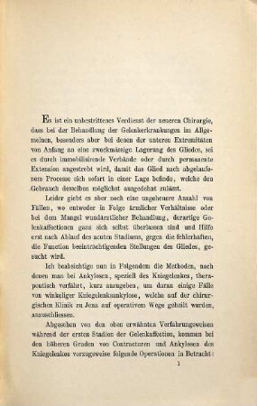 Die operative Behandlung der Ankylosen des Kniegelenkes : Inaug. Diss.
